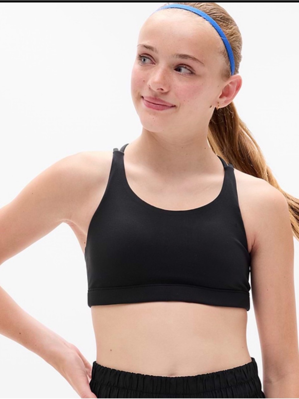 Athleta Black Girls' Sports Bra